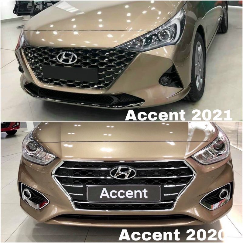 So sánh Hyundai Accent 2021 và Accent 2020  Những cải tiến bất ngờ
